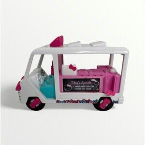 Hello Kitty Food Truck Cafe Jada Toys White Wheels Move No‎ Figures Accessories